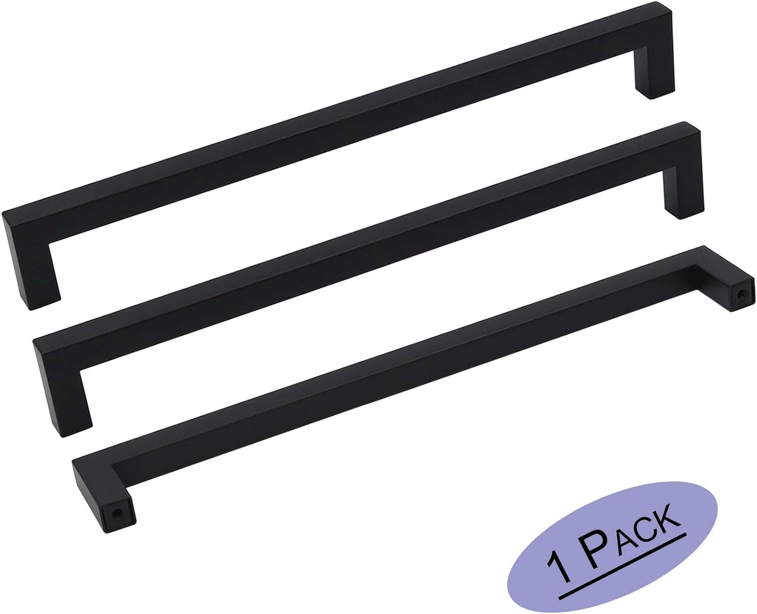 Best Black Square Bar Cabinet Handle 10Inches 10Pack