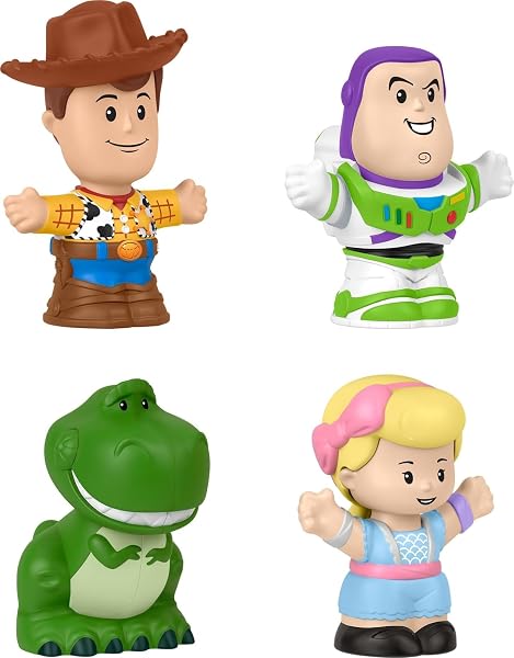 Fisher-Price Little People Disney Pixar Toy Story Figure Pack | 4 Movie Characters, Pretend Play, Toddlers & Preschool Kids A