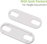 Neoteck Sash Jammer White Zinc Cast Alloy 2 pcs Sash Blocker Locks view 6