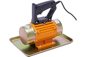 QUSKLISU Electric Concrete Vibrator, 110V 250W Handheld Concrete Vibrator Machine, Table Motion Construction Tool, Single Phase Cement Flat Trowel Vibrator DC Motor for House Construction Port Construction