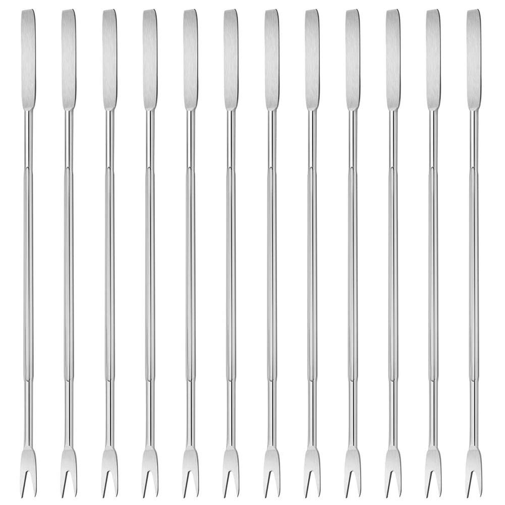 XYDZ Stainless Steel Seafood Tools Cracker Set, 12 Pieces for Lobster, Crab, Crawfish, Prawns, Shrimp - Includes Forks