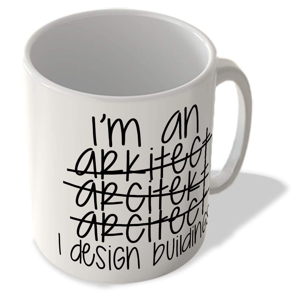 McMug - Architect - I Design Buildings - Mug, Ceramic, 11fl.oz.