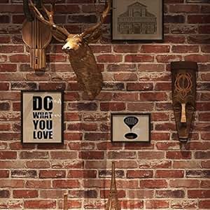 Akea Flat Faux Brick Stone Wallpaper Roll 3D Effect Blocks ...