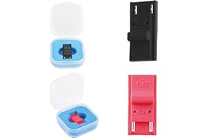 2pcs RCM Jig Tool for Switch Console, Durable Plastic RCM Loader Clips Short Circuit Tool for Modding & Recovery Mode (Red, B