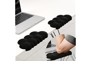Arm Rest for Desk L-Shaped Elbow Pad for Desk,Cloud Shaped Memory Foam Pad,Non-Slip Base,Removable 2-Pack Ergonomic Desk Edge