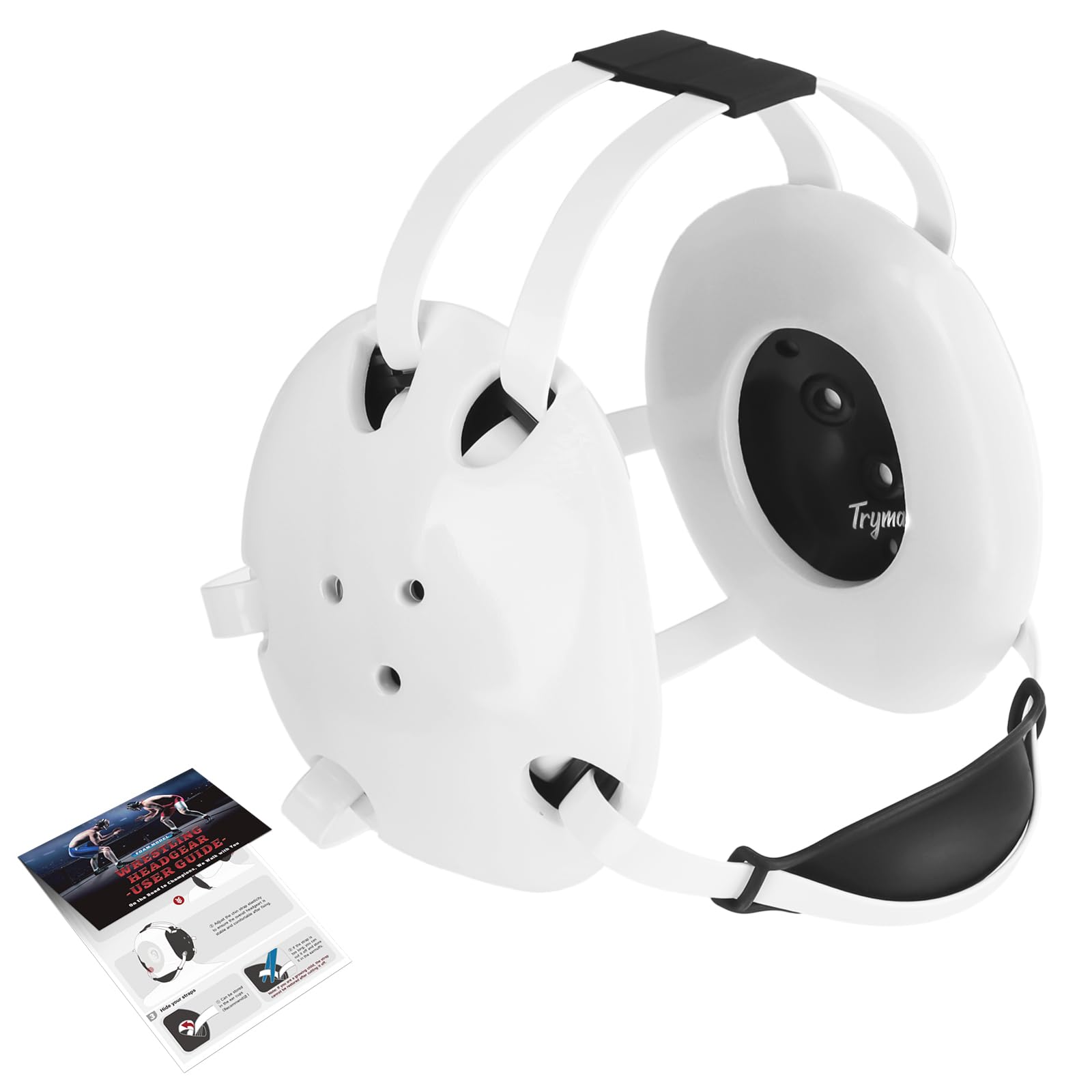 Photo 1 of Trymaker Wrestling Headgear, Youth Wrestling Head Gear with Chin Cup, Sorf Ear Guard for MMA, Jiu-Jitsu (for Users Age 10+)
