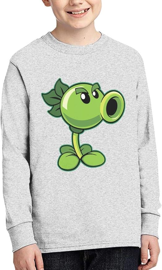 Playeras con Estampado de Peashooter de Plants Vs Zombies para niños