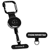 ClutchLoop Anti-Theft Phone Tether - Universal Adhesive Anchor, Retractable Steel Line and Locking Carabiner