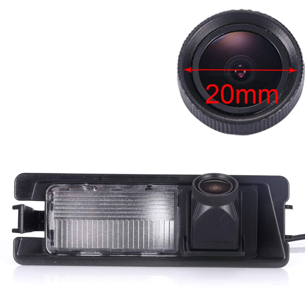 HD 20MM IP68 1280Pixels 170° License Plate Light Rear View Reversing Backup Camera Parking Aids System Compatible with Nissan Micra K12 K13/March/Renault Pulse/Logan Sedan/Sandero Stepway (NO.8066)