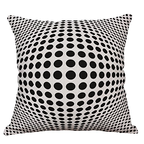 Geometric Decorative Throw Pillow Covers Square Cotton Linen Cushion Covers Outdoor Sofa Home Pillow Covers 18x18 Inch