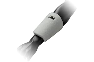Gunn & Moore GM Cricket | Protective Wrist Guard | Hard Outer Shell with High-Density Sock Absorbing Foam | Pre-Curved Shape for Comfort | Soft Touch Towelling Sweatband |