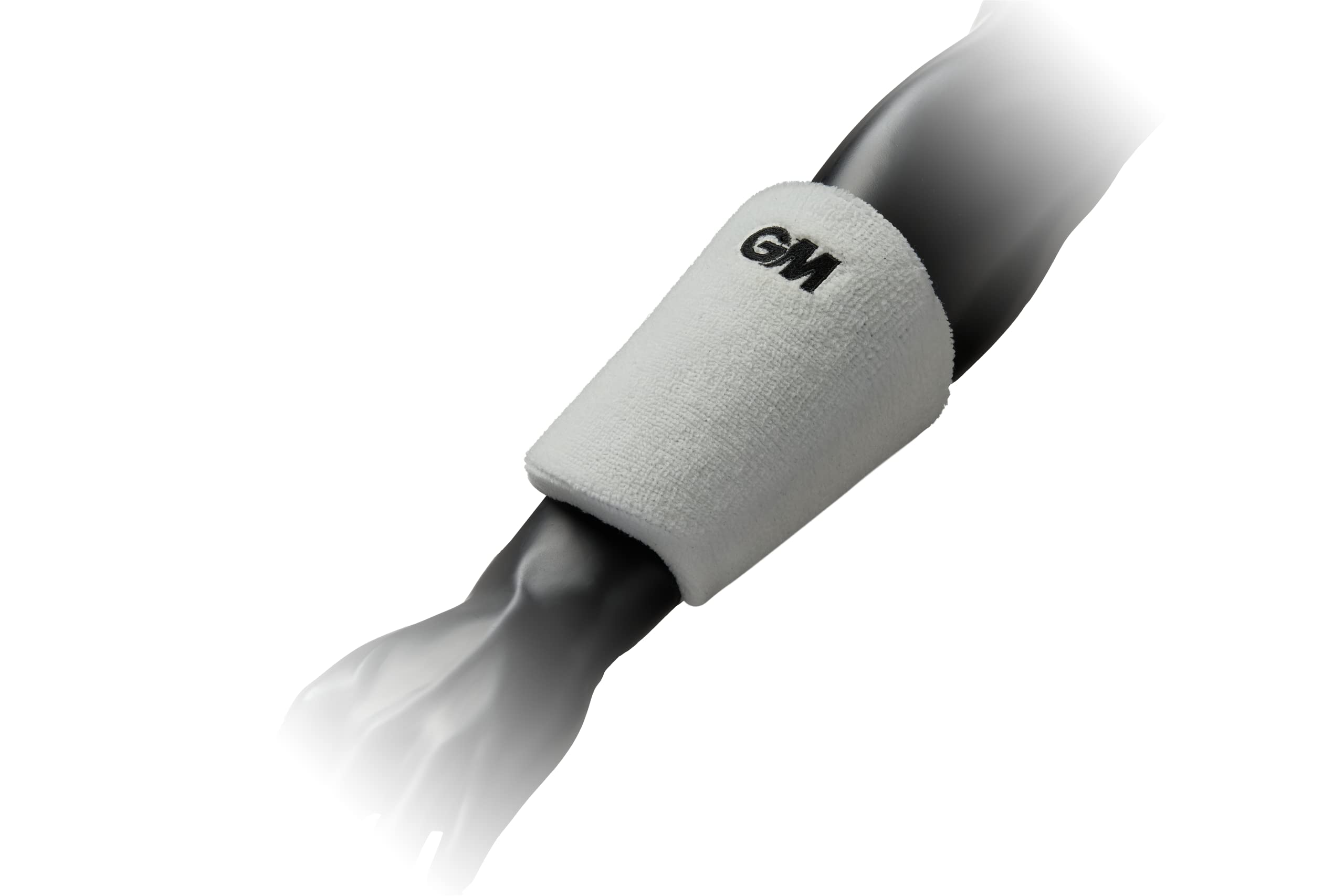GM | Cricket | Protective Wrist Guard | Professional Protection | High Impact Outer Shell with Shock-Absorbing Foam | Pre-Curved Shape | Towelling Sweatband | White | Adult Ambidextrous | Gunn & Moore