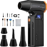 Electric Air Duster - 150000RPM Rechargeable Cordless Compressed Air Duster | 4-Gear Adjustable Mini Turbo Blower, Brushless Motor, PC Dust Cleaner with LED, Portable, For Computer Keyboard Car Outdoor