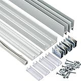 E-Z Glide Aluminum Sliding Glass Door Track Set - 4