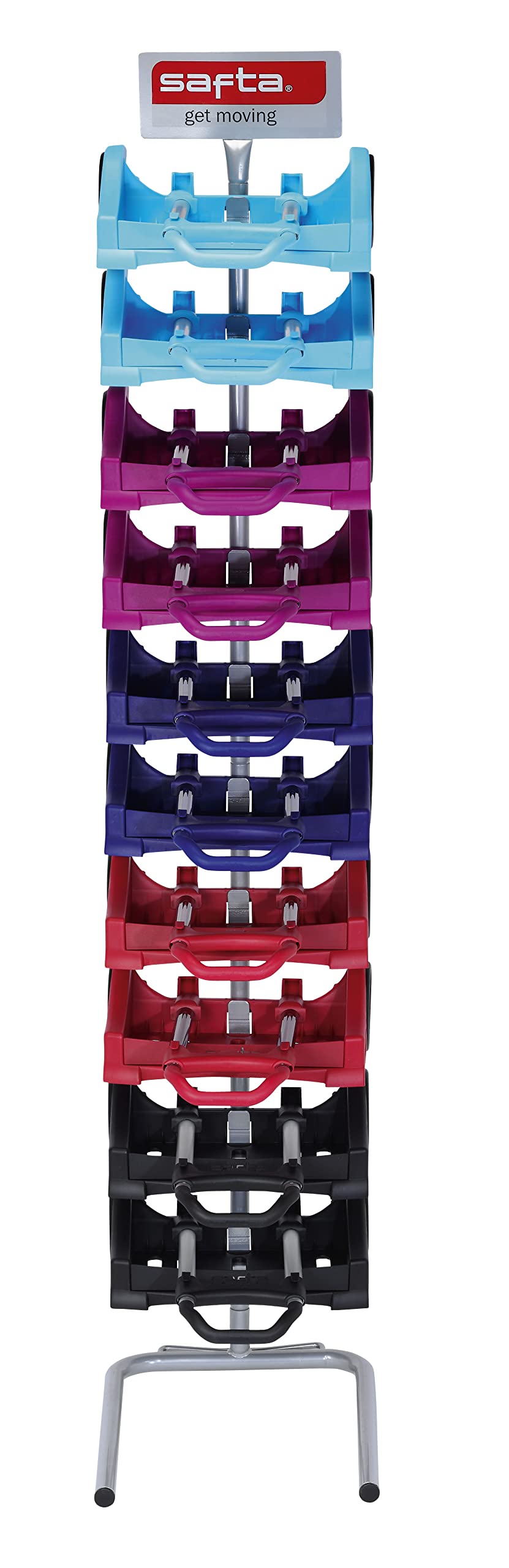 Safta Evolution Lightweight Folding School Backpack Trolley, Multicoloured, 85 cm, Luggage Trolley