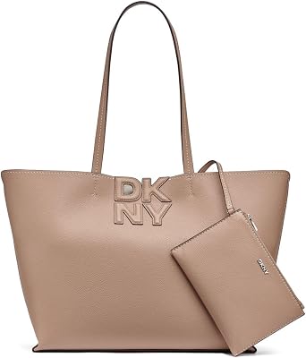 Nicole Tote, 100% Poliuretano Mulher, Cappucino e Taupe Claro, Grande