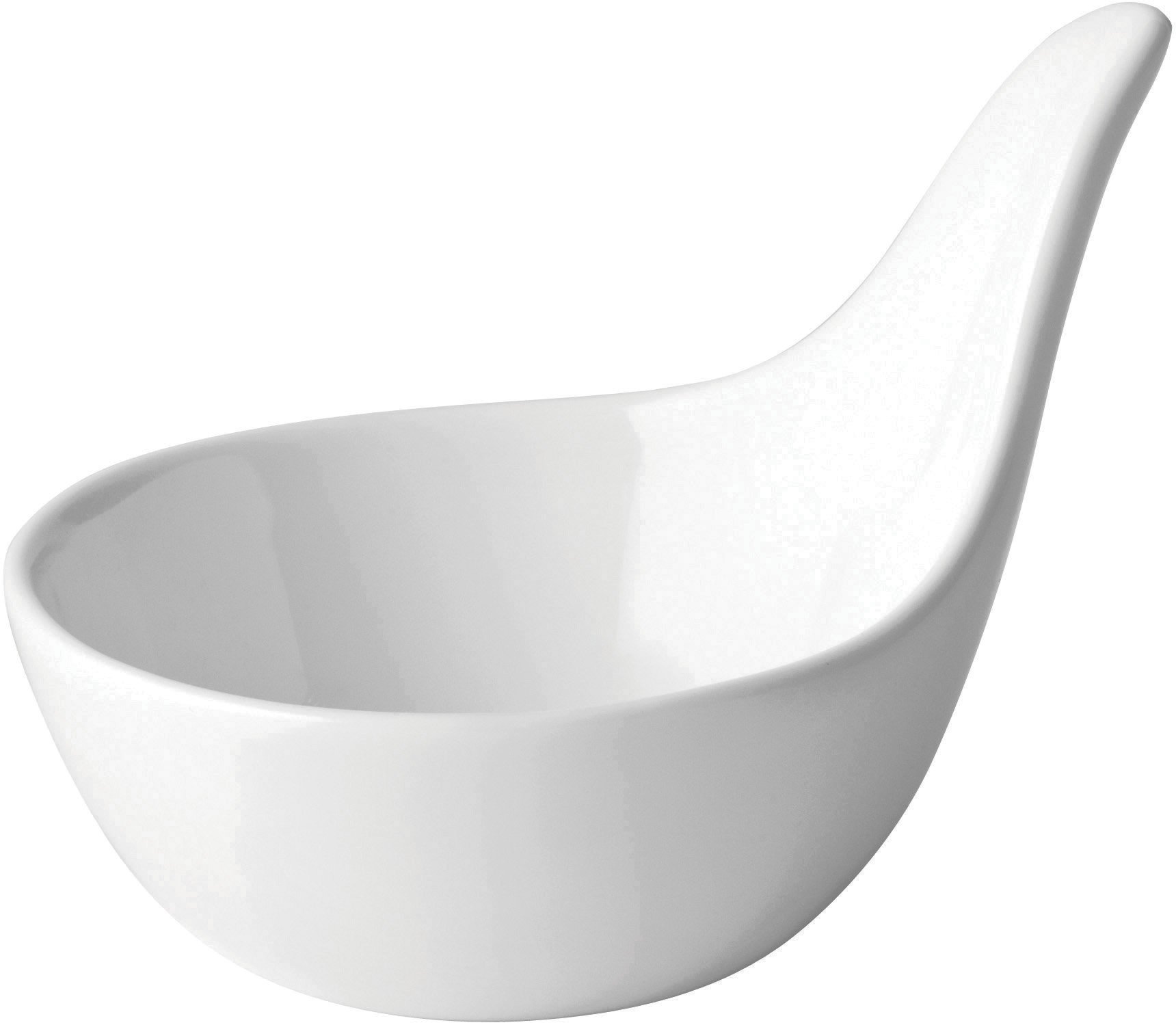 Utopia Z06015 Fine China Handled Tasting Dish, 2.5", 7 cm, 1.75 oz., 5 cL, Anton Black (Pack of 6)
