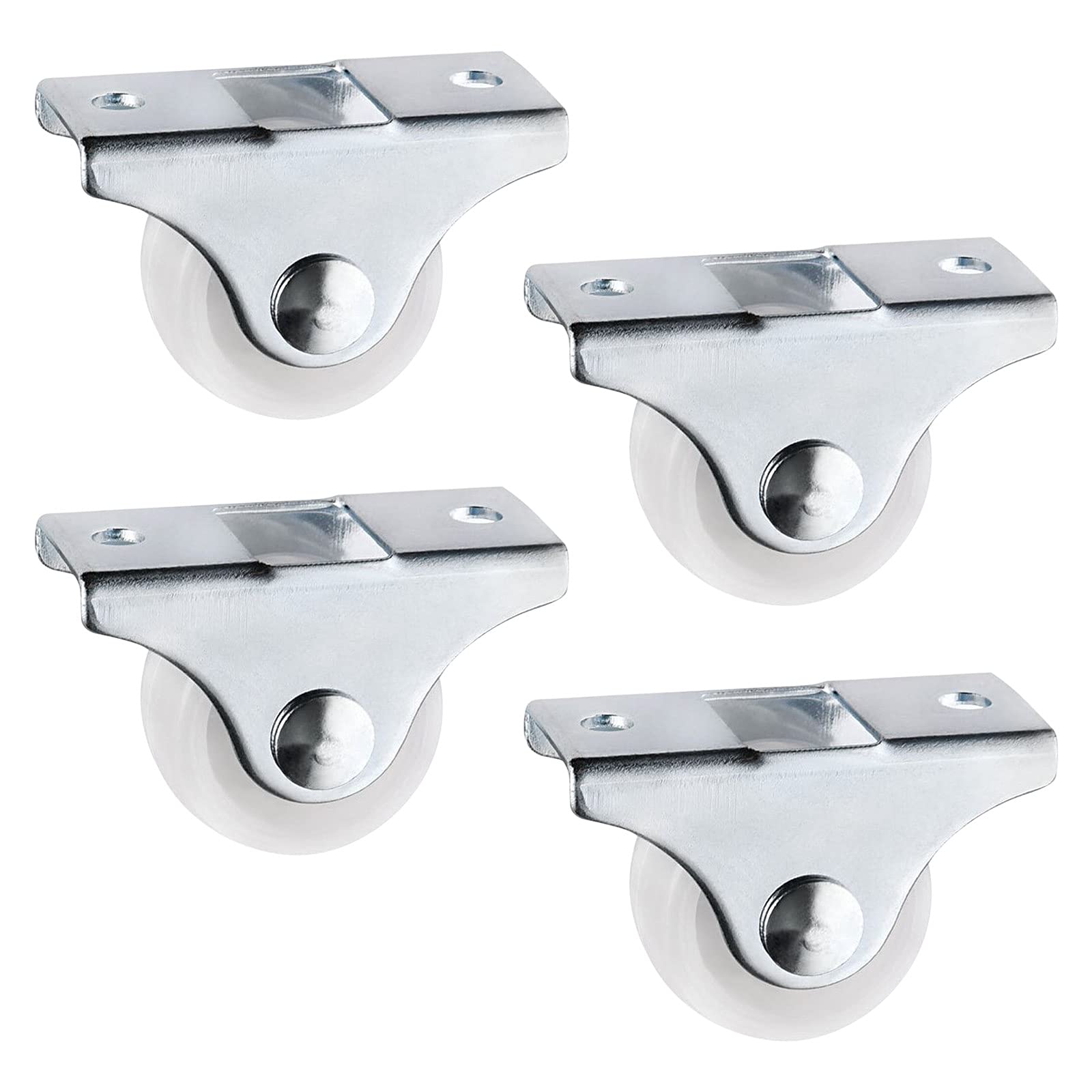 4Pcs Fixed Castor Wheels 25mm Plastic Furniture Replacement Caster Wheel Orienteering Drawer Caster Wheel