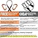Double Camping Hammock - Portable Two Person Parachute Hammock for Outdoor Hanging. Heavy Duty & Lightweight, Best for Backpacking & Travel. Sunset Edition (Black/Orange)