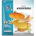 Induben Khakhrawala Premium Tasty and Healthy Indian Gujarati Snacks Khakhra 200gm (7 oz) PLAIN ( SADA ) Pack of 2