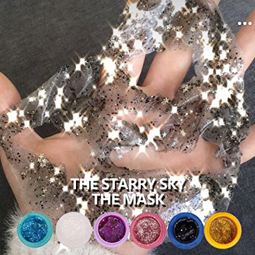 Chartsea Deep Clean Mask, Glitter Face Mask,Star Mask Bling Glitter Deep Cleaning Pore Moisturizing Peel Off Mask Facial Face Masks Skin Care (Pink) - Thumbnail 7