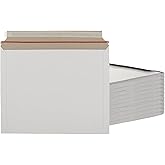 RHBLME 60 Pack Mailing Envelopes, 14x11 Inches Cardboard Envelopes Rigid Mailers with Peel & Seal Closure, Stay Flat Mailers for Paper Document Photos Pictures Magazine Certificate