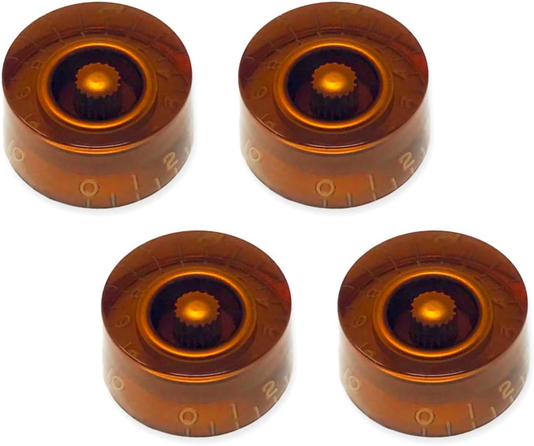 Vintage Amber Speed Knobs for Epiphone Les Paul