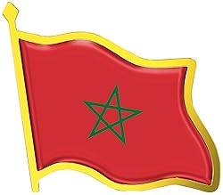 Morocco Flag Lapel Pin - Enamel Metal National