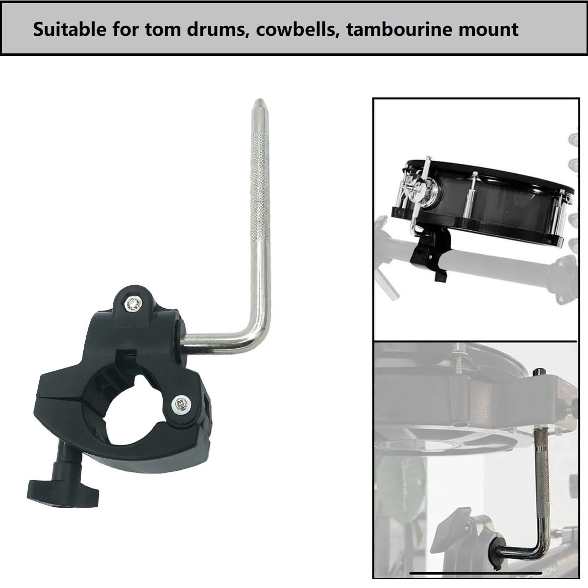 Adepe] Drum Set Mounting Clamp Easy to Install Percussion Drum Set Rack Electronic Drum