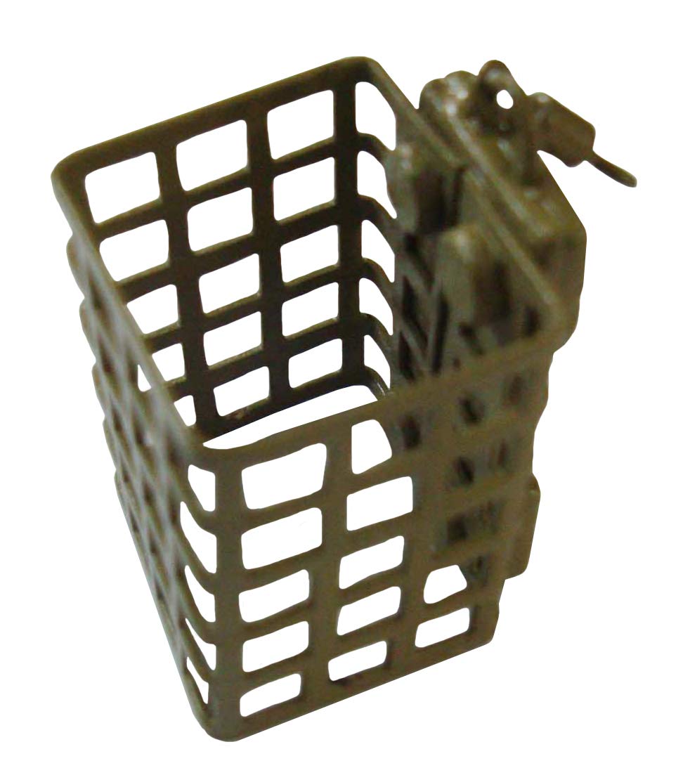 FLADEN Fishing - 10 x Wire Cage Swim FEEDERS Choose your Style - Round, Square & Hexagon - (20g or 25g Weighted) (10 x Square Cage 20g) [37-3024X]