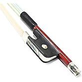 VINGOBOW 120M Viola Bow 4/4 Size Carbon Fiber Core Wood Skin Hybrid | Master Level, Ebony Frog, Well Balanced, Pernambuco Performance, Mongolian Horse Hair