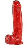 Jellie Red Glitter Fantasy Cock
