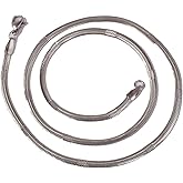 Rudra Empire Silver Brass Link Rope Chain Necklace for Women and Men- 18 Inch