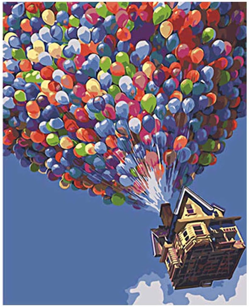 melupa Paint by Numbers DIY Painting Kits by Numbers on Canvas for Adults and Kids