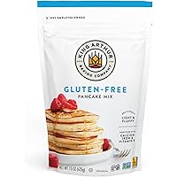 King Arthur, Gluten Free Pancake Mix, Certified Gluten-Free, Non-GMO Project Verified, Certified Kosher, 15 Ounces, Packaging