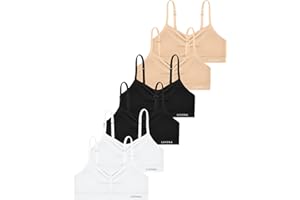 Livona Training Bras for Girls-Sports Bra, Fitness Bra, Padded Everyday Bra Bralette,Crop Cami Tank Top (6-14)