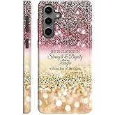 Compatible with Samsung Galaxy S25 Ultra 5G Case,Case for Samsung Galaxy S25 Ultra Double-Layer Full Body Drop Protection,Christian Quotes Bible Verse Proverbs 31:25