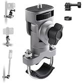 PGYTECH CapLock U-Bolt Mount Aluminum Alloy Bracket, Motorcycle Bike Mount | 2 Cushion Block, 1/4" Thread for Gopro 13/12, DJI Osmo Action 6/5 Pro/Pocket 4/3/Xtra Muse, Insta360 Ace Pro 2/X5 Action Cam