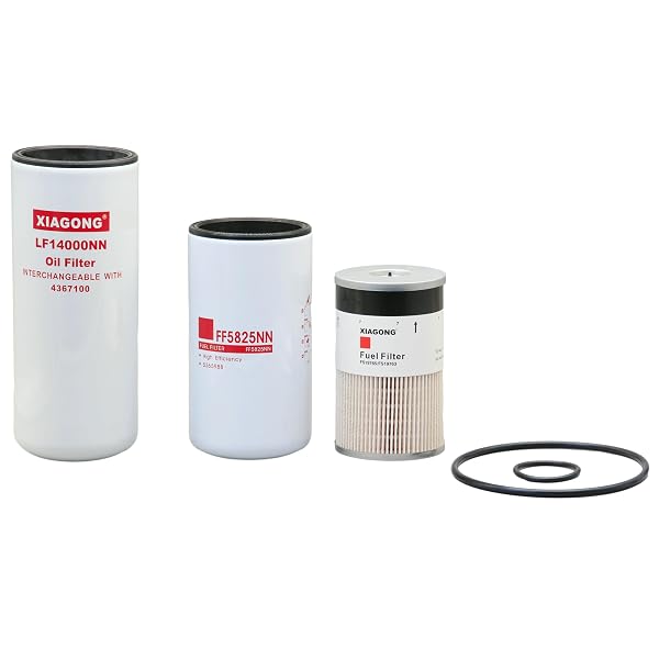 OIL CHANGE KIT LF14000NN FF5825NN FS19765 COMPATIBLE WITH CUMMINS FLEETGUARD