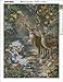 Diamond Painting by Number Kit, LPRTALK Adults Children 5D DIY Diamond Painting Animal Full Round Drill Watching Deer Embroidery for Wall Decoration 12X16 inches (Full Drill)