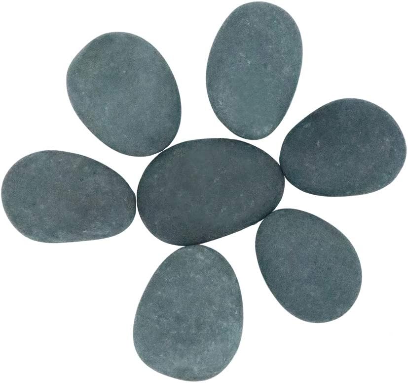 Hardscaping Materials - Craft Rocks for Rock Painting, 7 Smooth Flat Surfaced Stones for Kindness Stones and Rock Painting, 2
