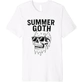 Melting Skull Sunglasses Funny Summer Heatwave Premium T-Shirt