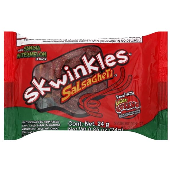 LUCAS SALSAGHETTI CANDY, WATERMELON, 0.8500-OUNCES (PACK OF12)