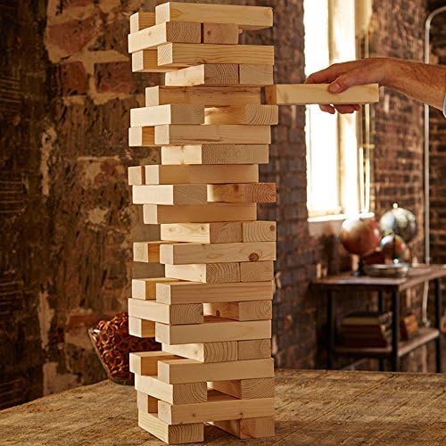 Refinery Jumbo Wood Block Stacking Game