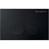 Swiss Madison Wall Mount Dual Flush Button Plate - Brushed Brass For Concealed Toilet Tanks