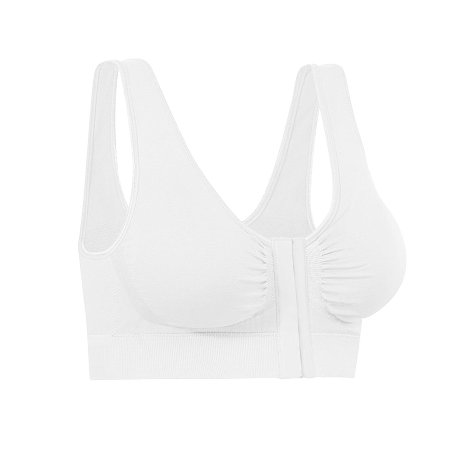 Miracle Bamboo Comfort Bra White XLarge Amazon.co.uk Clothing