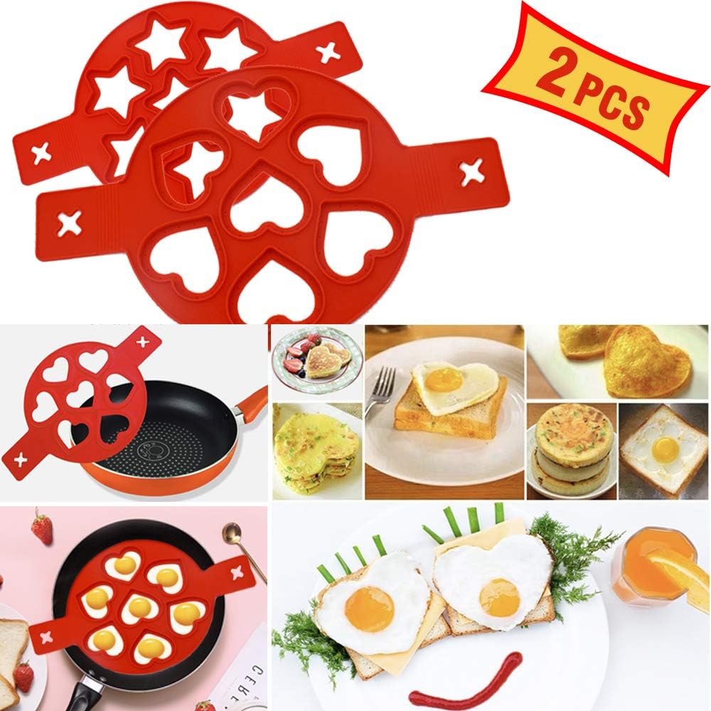PIXRIY Pancake Mold Maker 2020 New Updated Ring Fried Egg