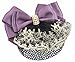 Coolr Women's Bowknot Lace Decor Snood Hairclip