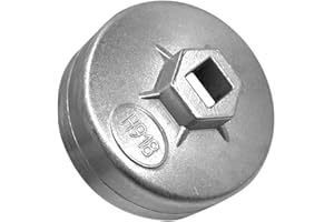 Cotonlake 74mm Oil Filter Wrench,15 Flutes Oil Filter Removal Tool Compatible with AC Delco PF63/PF64 Oil Filter, for Chrysle