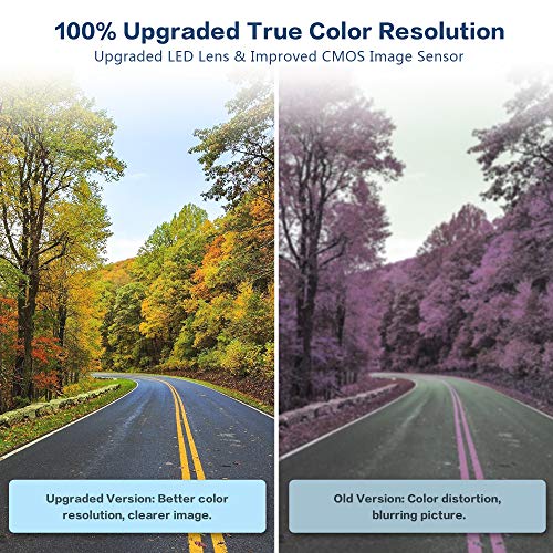 Backup Camera, Esky Upgrade Version Car Rear View Reversing Camera with 170° Perfect View Angle Design 7 IR LED Lights Night Vision IP68 Waterproof Universal Car Backing Camera Guide Lines ON/Off - Thumbnail 2